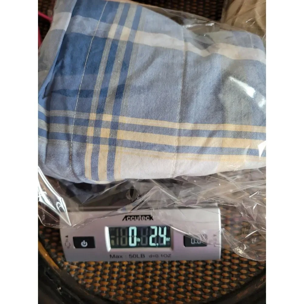 Laura Ashley Lifestyles Ellery Blue Plaid Valence 72 long by 15 wide